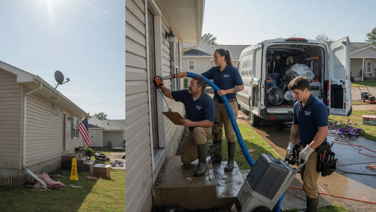 Ceiling Water Damage Restoration in Hext, TX near me